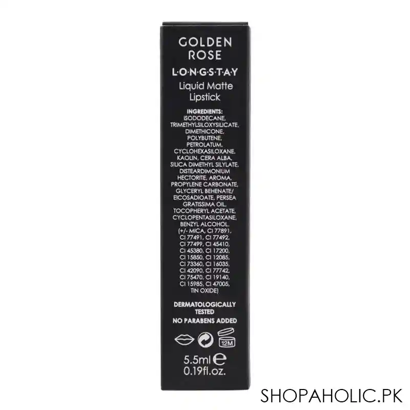 golden rose longstay liquid matte lipstick, long stay, 23 image3