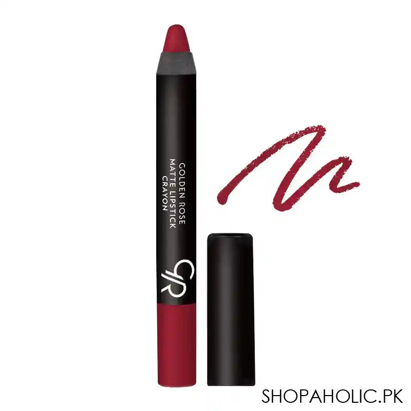 Golden Rose Matte Lipstick Crayon, 04 - Main Image