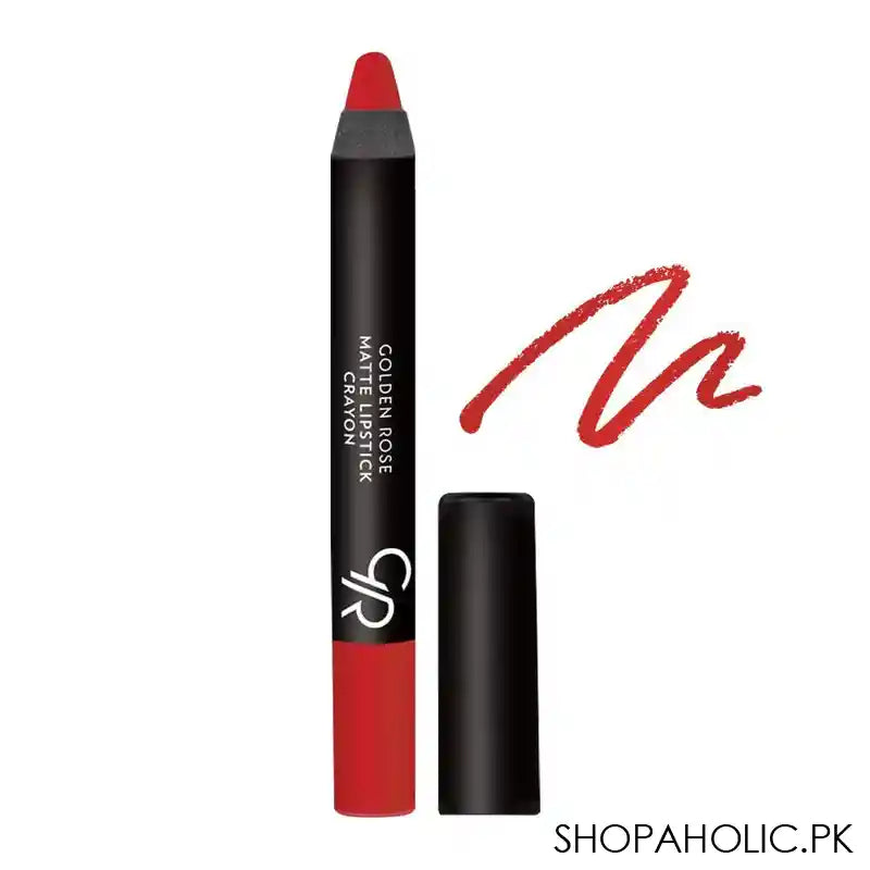 Golden Rose Matte Lipstick Crayon, 07 - Main Image