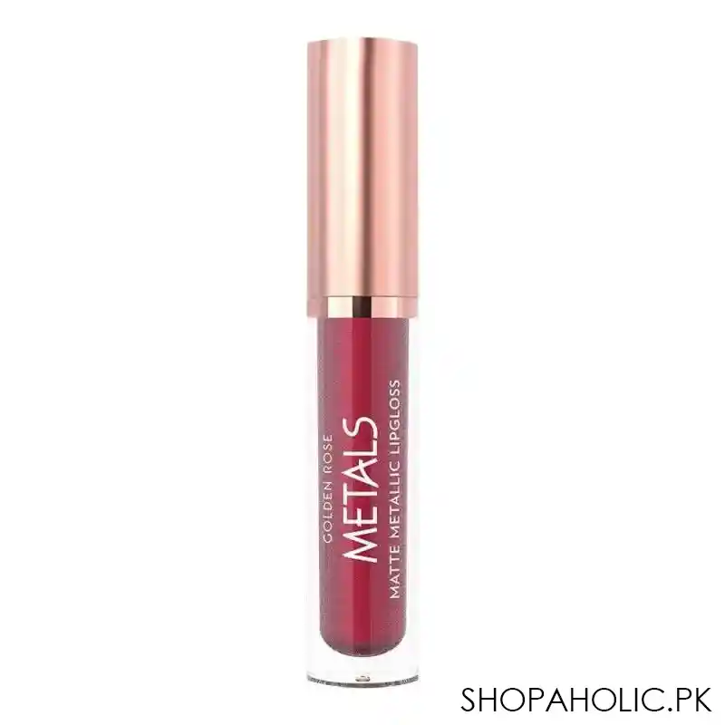 golden rose metals matte metallic lip gloss, 57, ruby image2