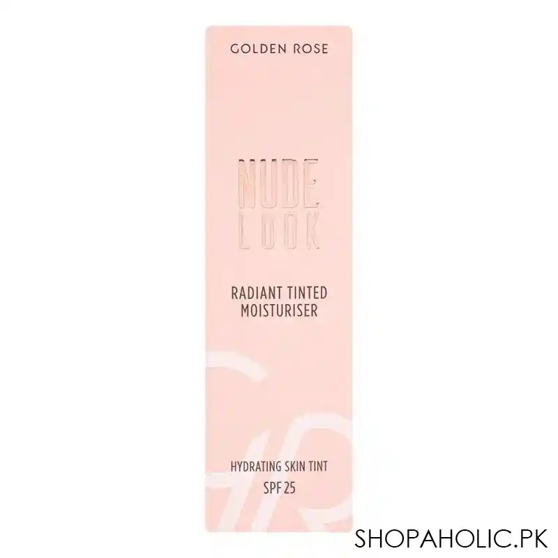 golden rose nude look radiant tinted moisturiser hydrating skin tint, spf25, 02, medium tint image2