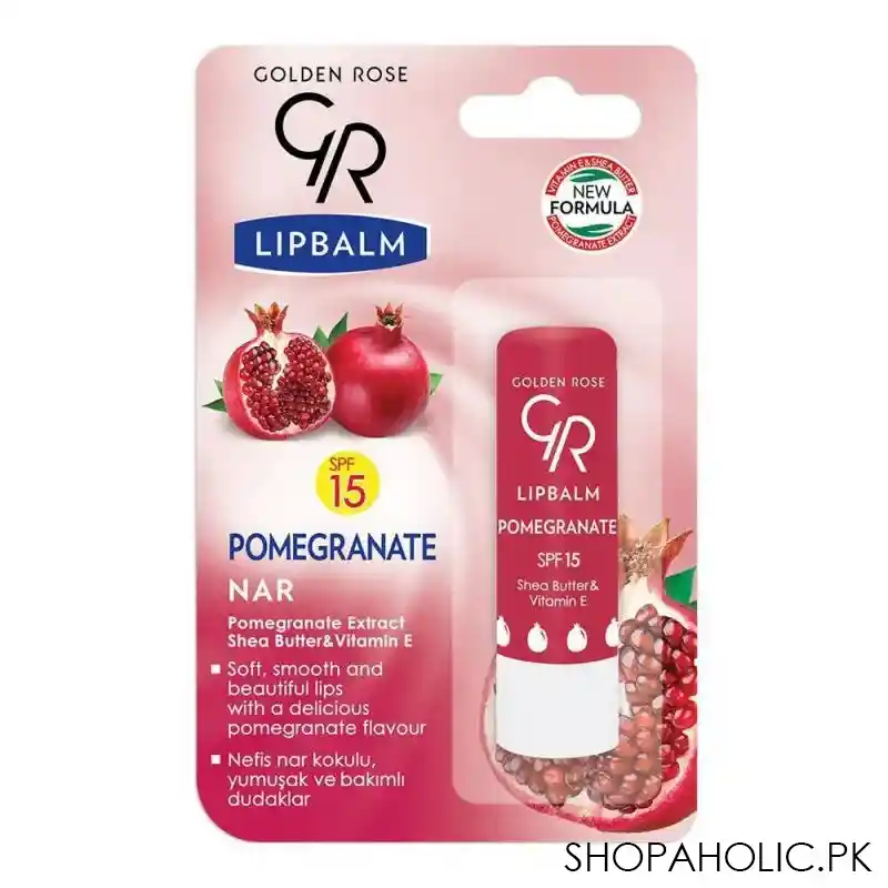 golden rose pomegranate spf 15 lip balm main image