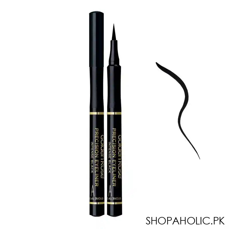 Golden Rose Precision Eyeliner, Intense Black - Main Image