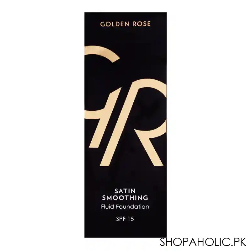 Golden Rose Satin Smoothing Fluid Foundation, 21, Paraben Free, SPF 15 - Main Image