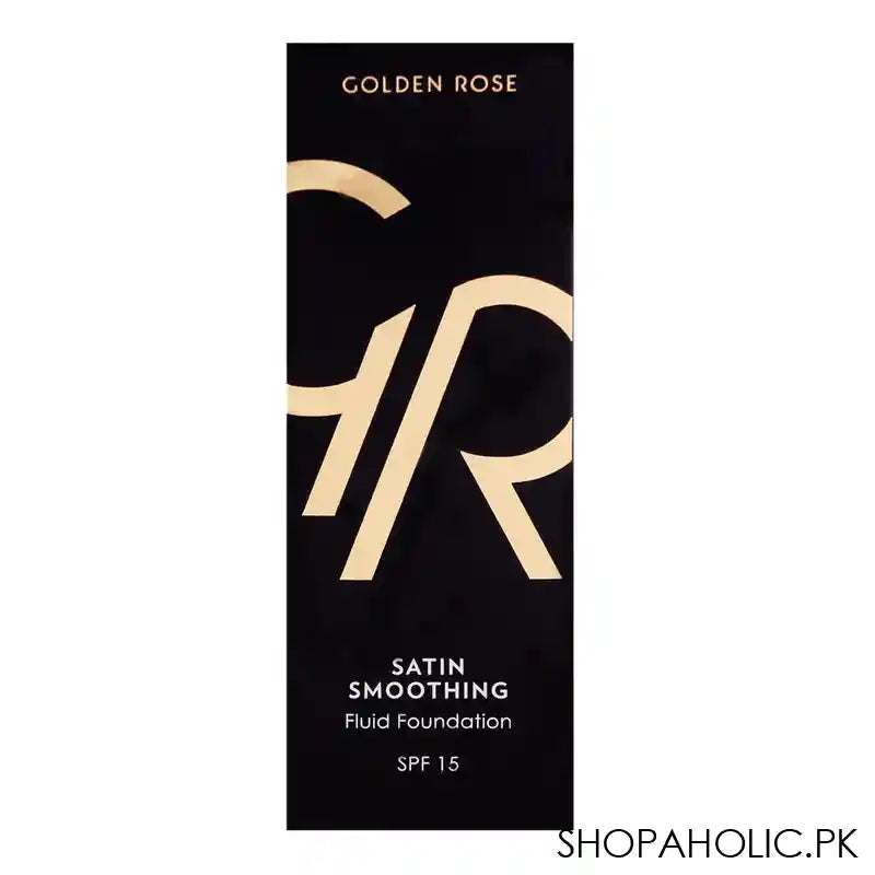 Golden Rose Satin Smoothing Fluid Foundation, 22, Paraben Free, SPF 15 - Main Image