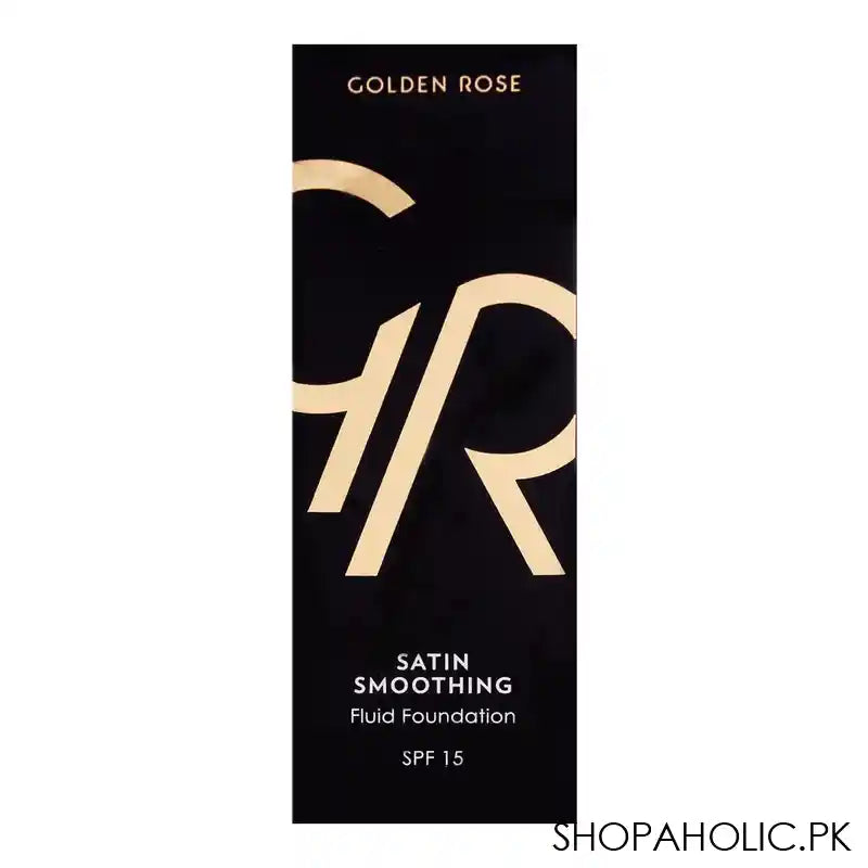 Golden Rose Satin Smoothing Fluid Foundation, 24, Paraben Free, SPF 15 - Image 2