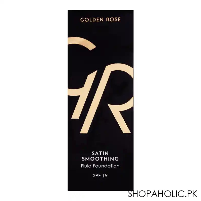 Golden Rose Satin Smoothing Fluid Foundation, 27, Paraben Free, SPF 15 - Image 4