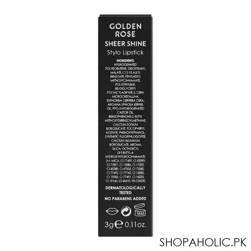 golden rose sheer shine spf 25 stylo lipstick, 06 image5