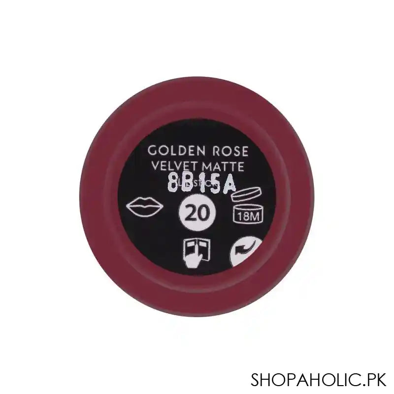 Golden Rose Velvet Matte Lipstick, 20 - Image 3