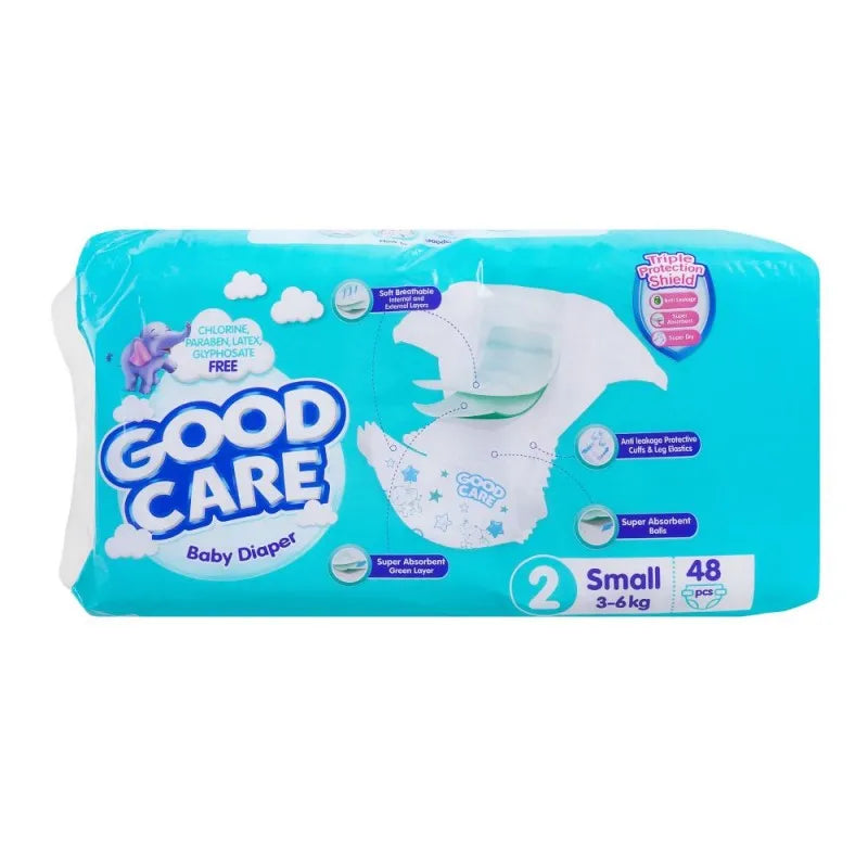 good care baby diaper, 2, small, 3 6kg, 48 pack image2