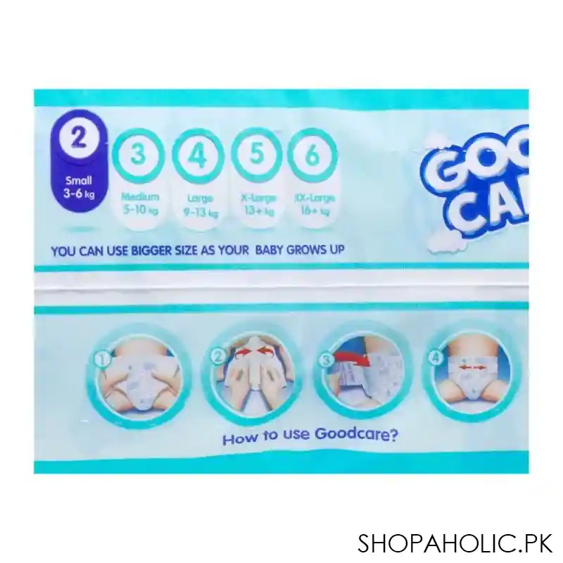 good care baby diaper, 2, small, 3 6kg, 48 pack image4