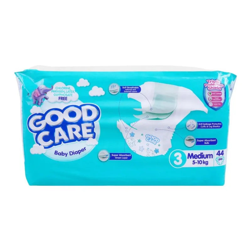 good care baby diaper, 3, medium, 5 10kg, 44 pack image2