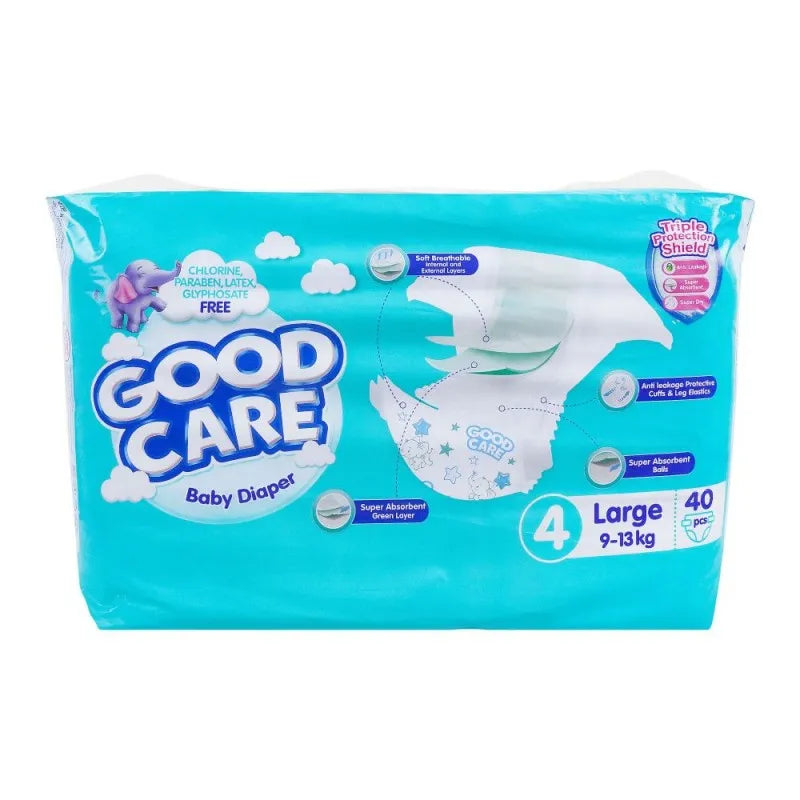 good care baby diaper, 4, large, 9 13kg, 40 pack image2