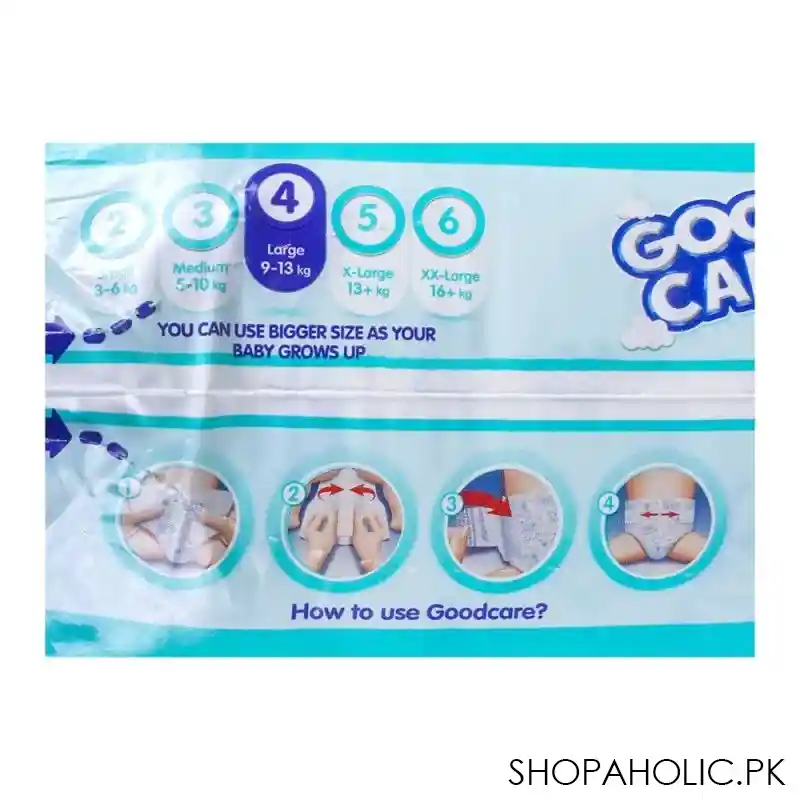 good care baby diaper, 4, large, 9 13kg, 40 pack image4