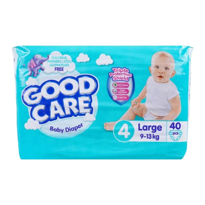 good care baby diaper, 4, large, 9 13kg, 40 pack main image