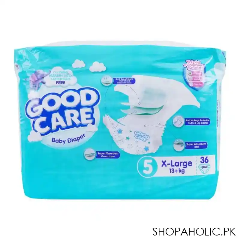 good care baby diaper, 5, x large, 13+ kg, 36 pack image2