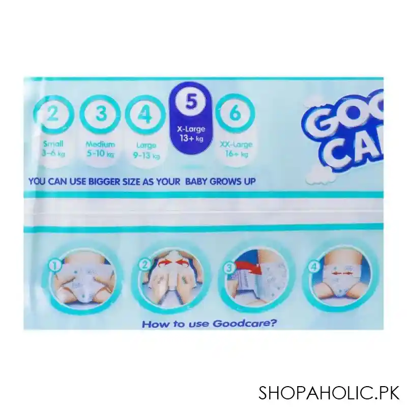 good care baby diaper, 5, x large, 13+ kg, 36 pack image4