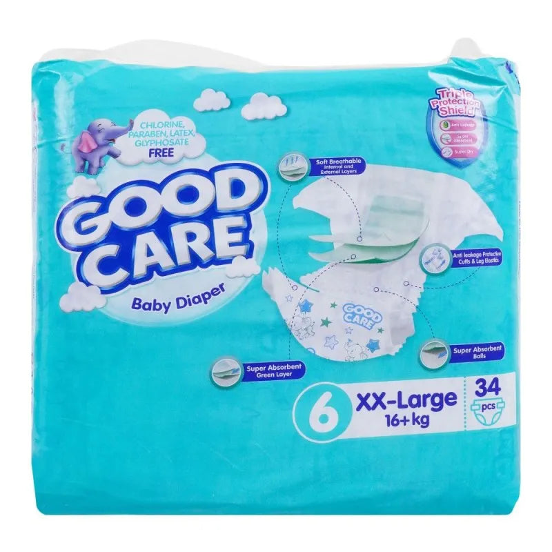 good care baby diaper, 6, xx large, 16+ kg, 34 pack image2