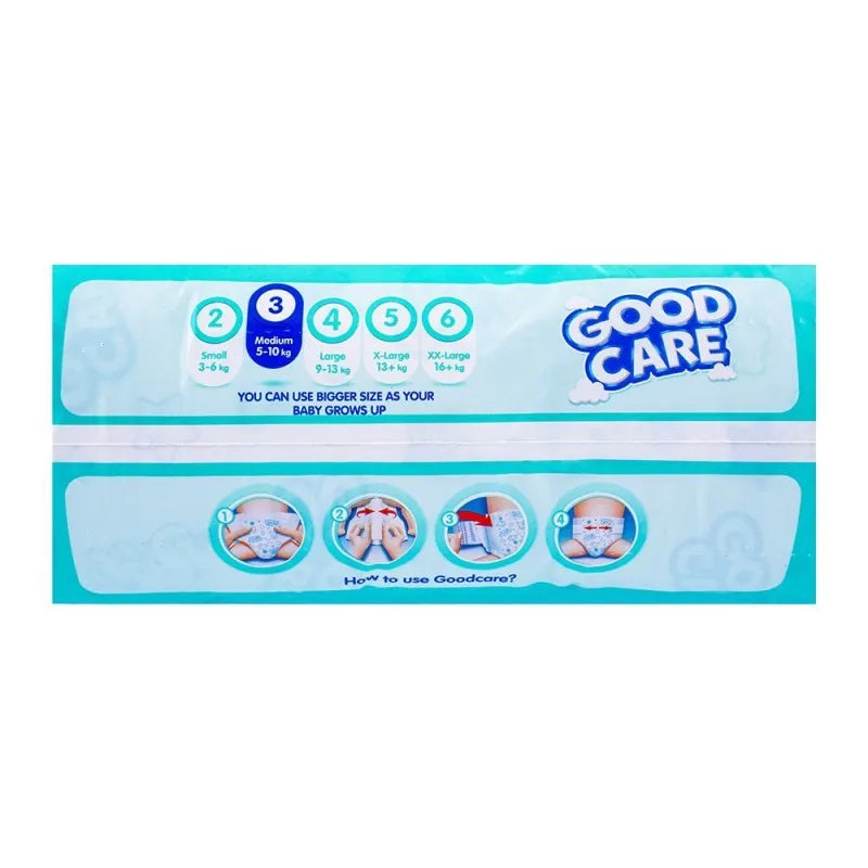 good care baby diaper no. 3, medium size, 5 10 kg, 88 pack image4