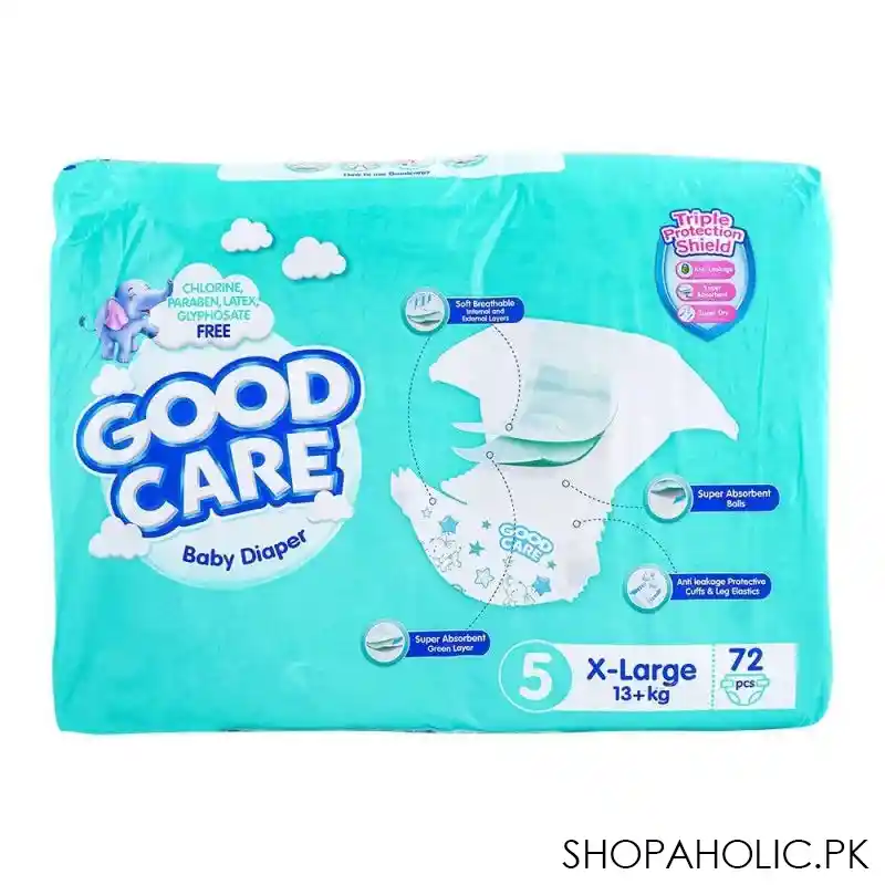 good care baby diaper no. 5 x large, 13+ kg, 72 pack image2