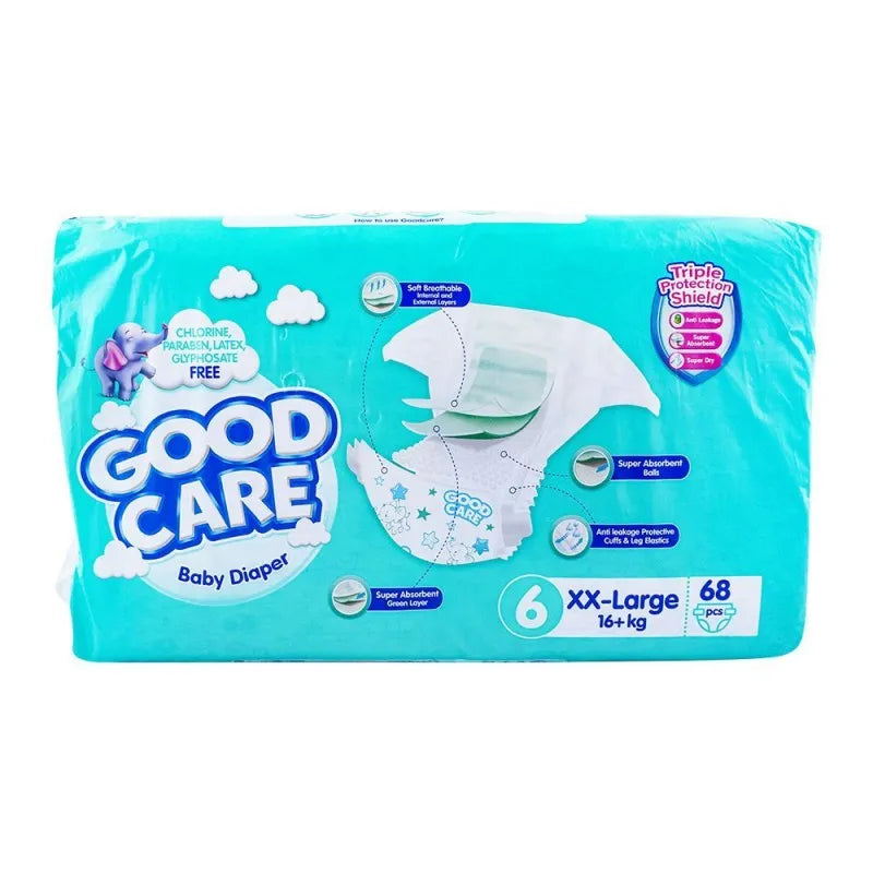 good care baby diaper no. 6, xx large size, 16 kg, 68 pack image2