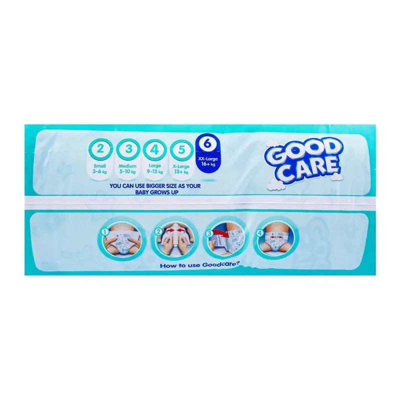 good care baby diaper no. 6, xx large size, 16 kg, 68 pack image3