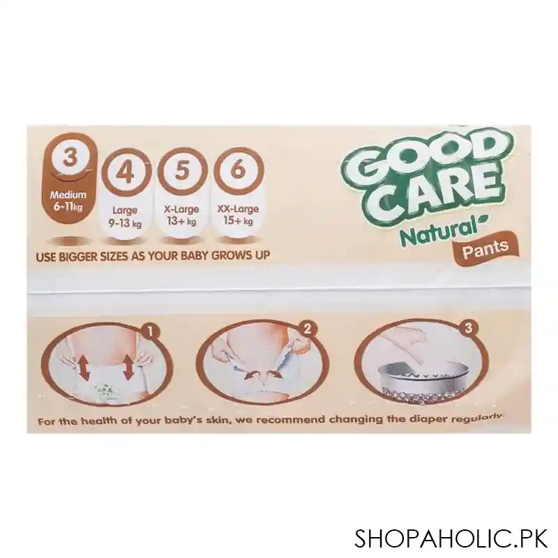 good care natural pants, 3, medium, 6 11kg, 84 pack image5