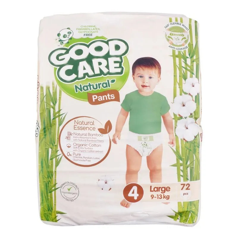 good care natural pants 4 large, 9 13kg, 72 pack main image