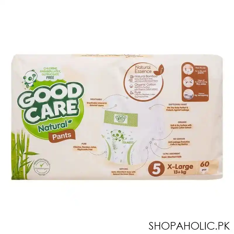 good care natural pants, 5, x large, 13+ kg, 60 pack image2