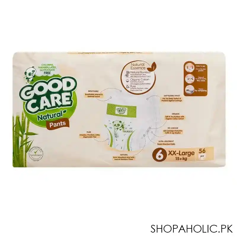 good care natural pants, 6, xx large, 15+ kg, 56 pack image2