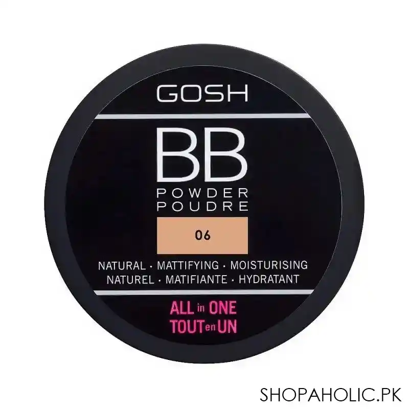 gosh bb all in one natural mattifying moisturising powder, 06 warm beige image3