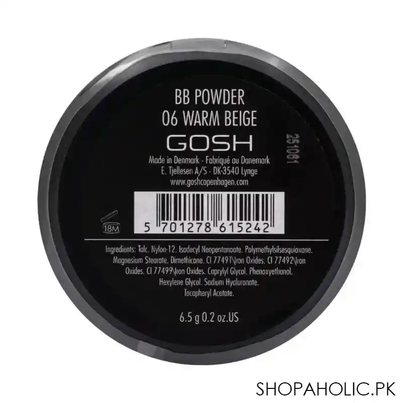 gosh bb all in one natural mattifying moisturising powder, 06 warm beige image4