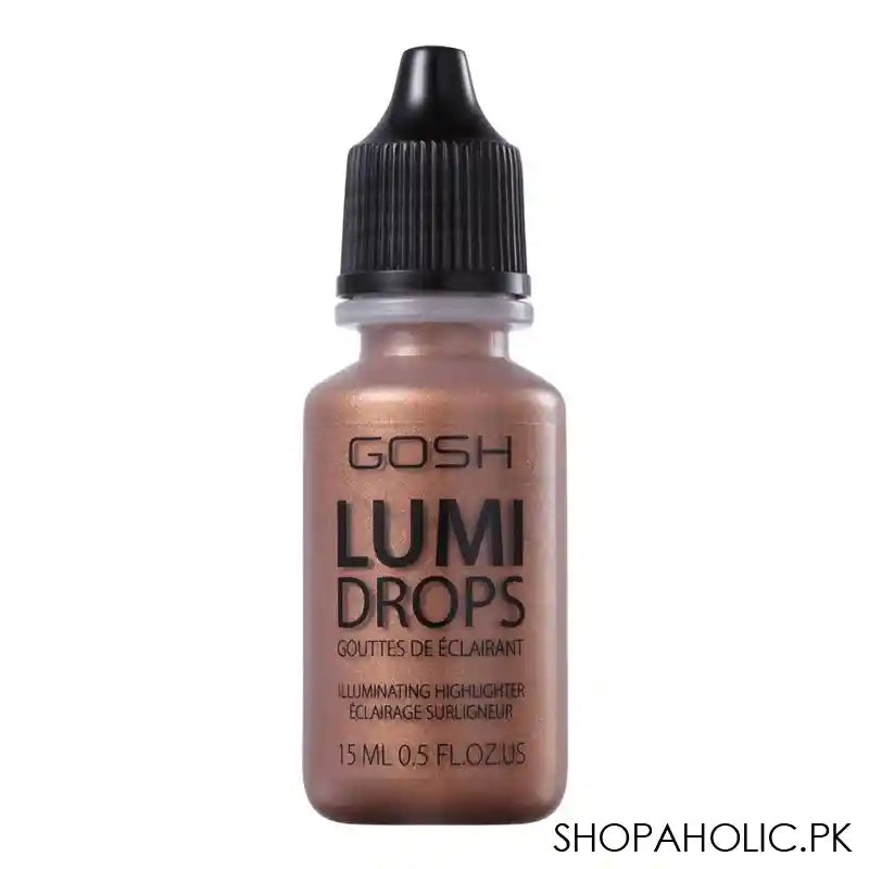 Gosh Lumi Drops Illuminating Highlighter, 006 Bronze, 15ml - Main Image