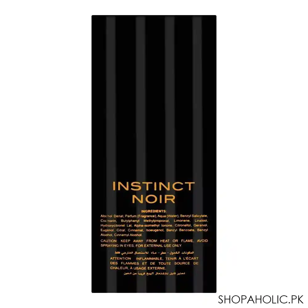 grandeur elite instinct noir eau de parfum, fragrance for men, 100ml image2