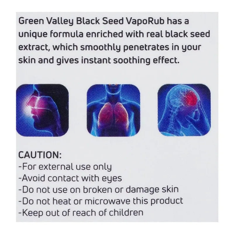 green valley blackseed vapo rub balm, 20g image4