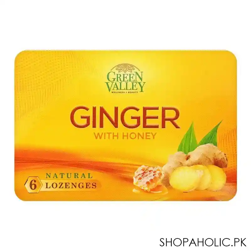 green valley ginger with honey lozenges, 6 pack image2