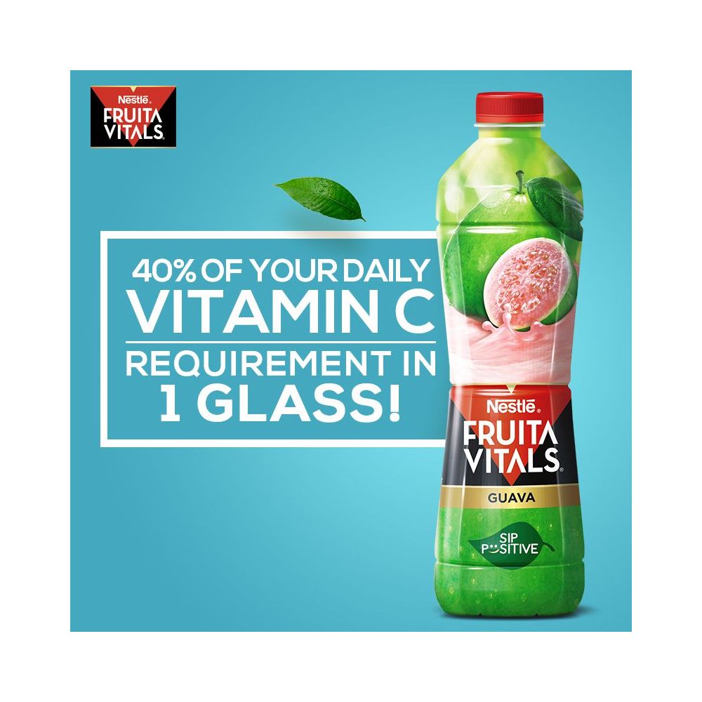 Nestle Fruita Vitals Guava Fruit Nectar 1 Liter - Image 2