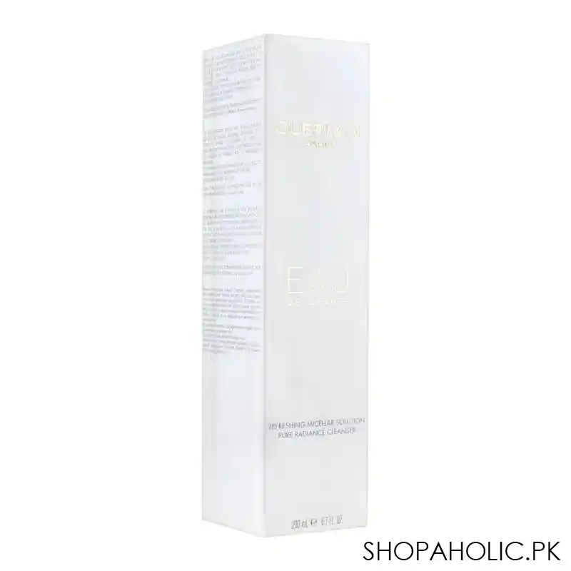 guerlain eau de beaute pure radiance facial cleanser & refreshing micellar solution, 200ml image2