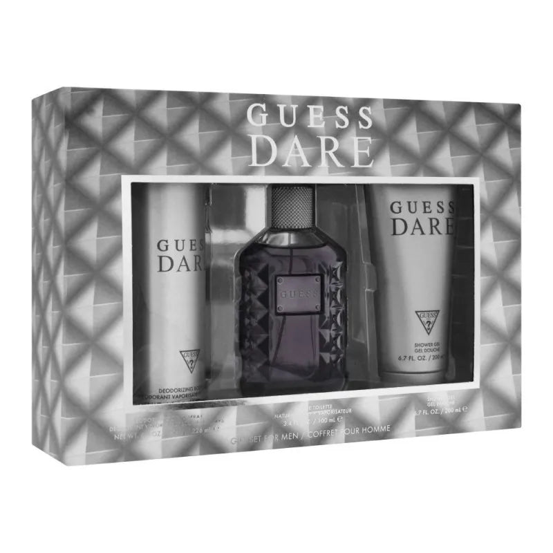 guess dare for men set eau de toilette 100ml + body spray + shower gel image2