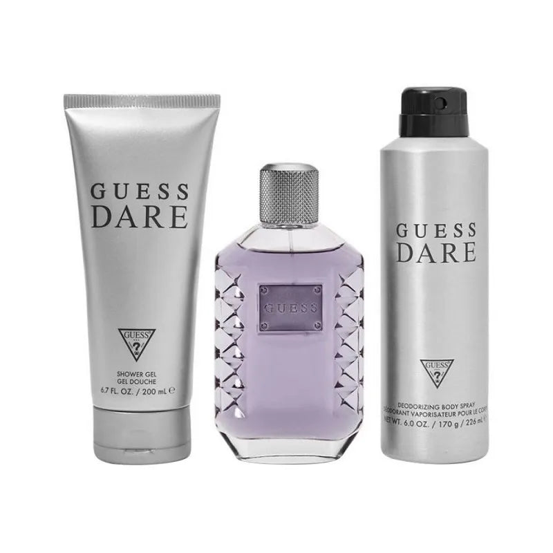 guess dare for men set eau de toilette 100ml + body spray + shower gel main image