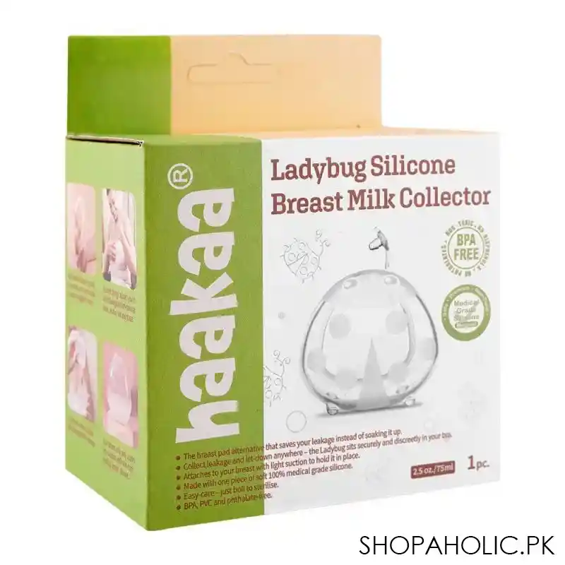 haakaa ladybug silicone breast milk collector, 75ml, mhk084 image2