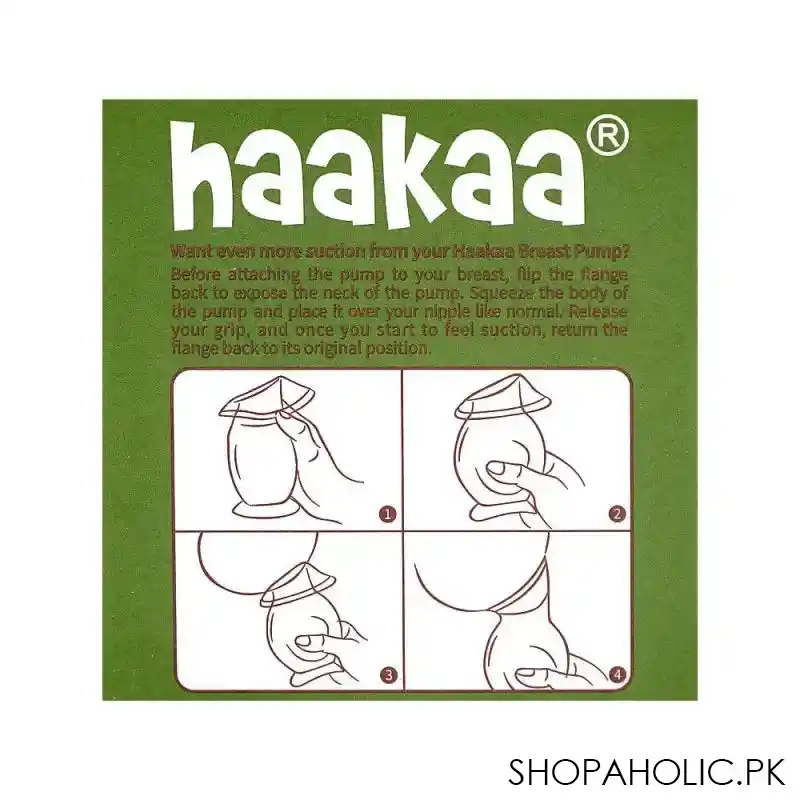 haakaa silicone breast pump & cap set, gen. 2, gbhk040 image4