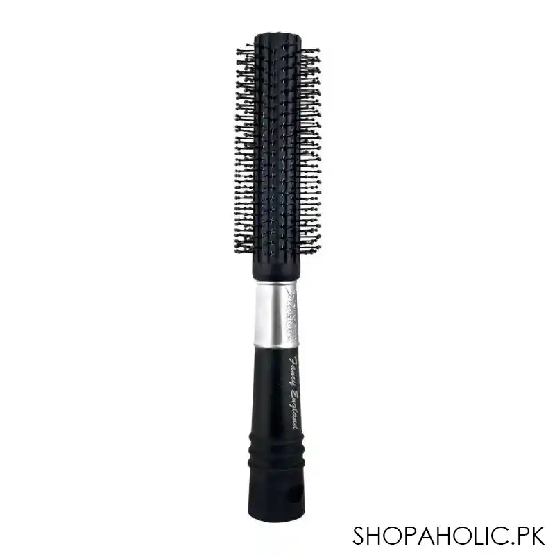 hair brush, black/silver, round, 9802js image2