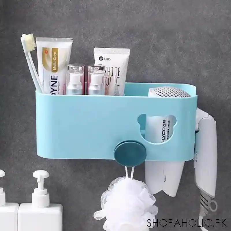 hair dryer bathroom storage rack main image