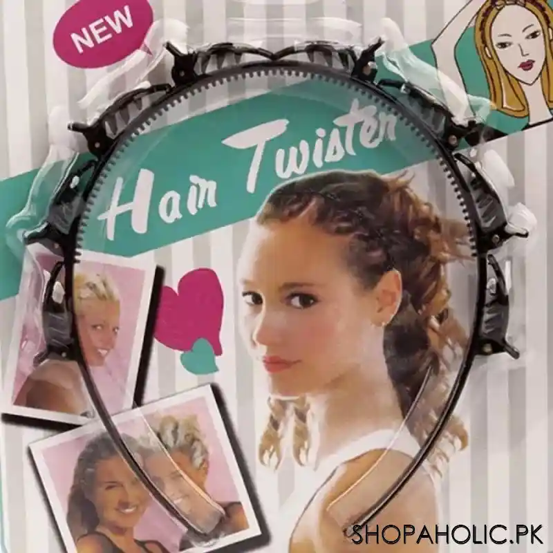 hair twister headband with 8 small clips image3