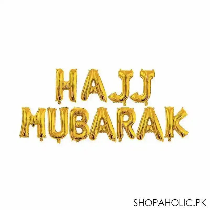 hajj mubarak foil balloons main image