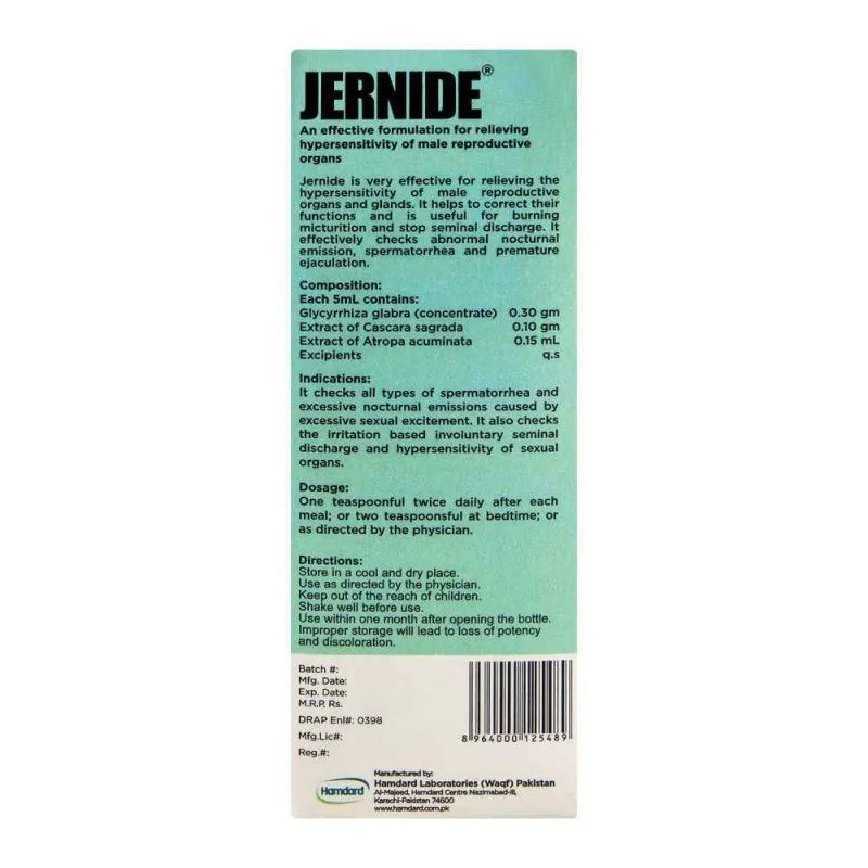 hamdard jernide syrup, 120ml image5