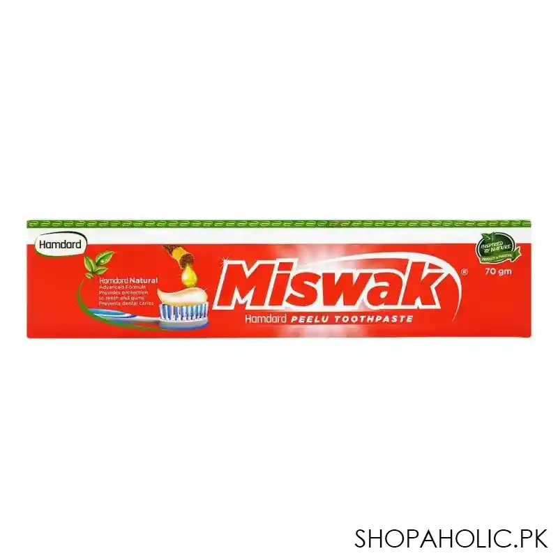 hamdard miswak peelu toothpaste, 70g image2