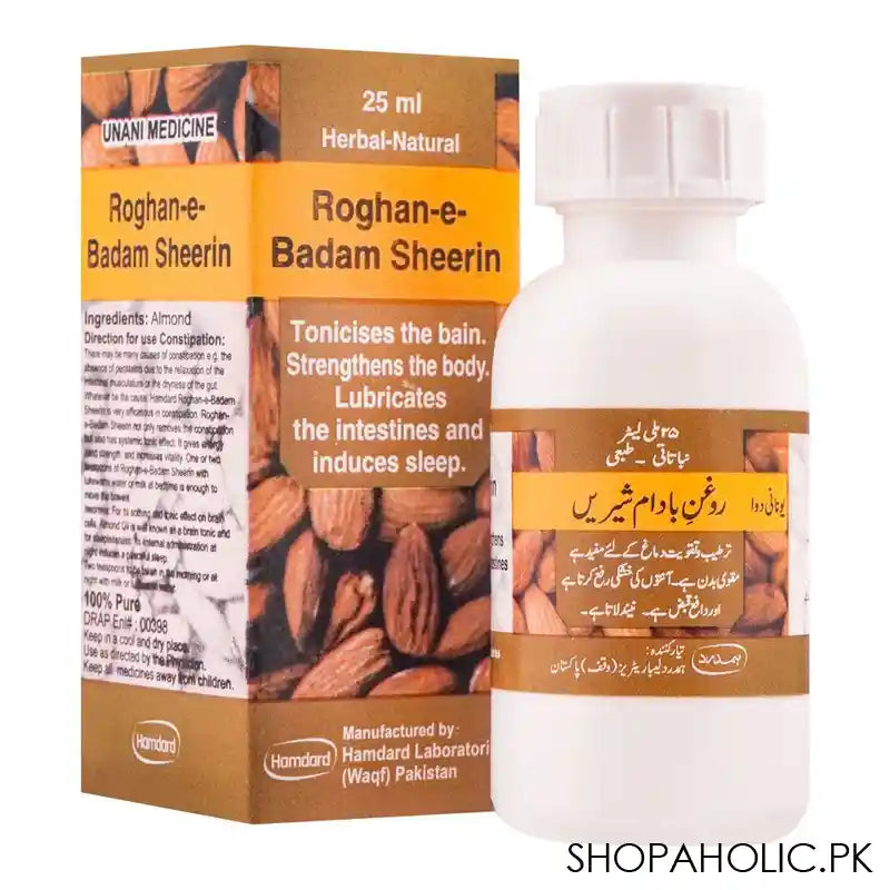 Hamdard Roghan-e-Badam Sheerin, 25ml - Main Image