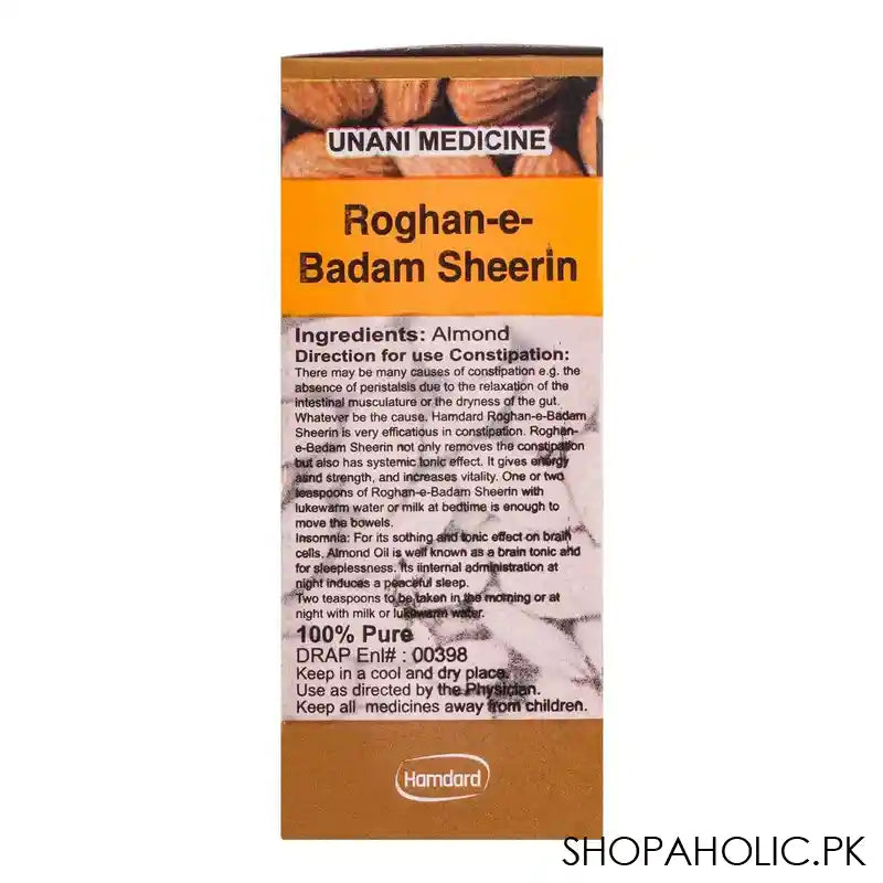 Hamdard Roghan-e-Badam Sheerin, 25ml - Image 3